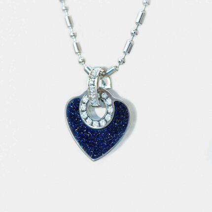 Millionaire Pendant Heart Blue